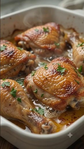 The Crispiest Chicken Thighs You'll Ever Make! 🤤🔥 Easy Juicy Oven-Baked Recipe
