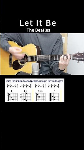 Let It Be – The Beatles | Guitar Chords (Chorus-Verse)