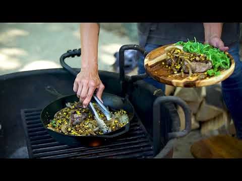 Campfire Wild Boar Chops and Corn Recipe with Chef Jessica Monty