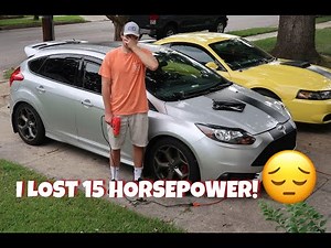 $12 DIY Wing Riser Install & Racing Stripes Removal on Focus ST