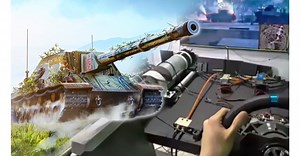 Kanone, Zielrohr, Steuerrad: Ultrarealistischer Panzer-Simulator sorgt für Staunen