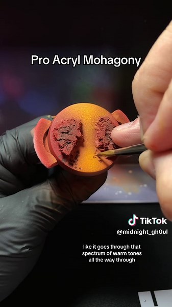 How to paint a lava base. I use an Airbrush but you can paint normally or dry brush to blend. As for the rocks its just making alot of tight rocks simce that is lava cooling down . . . . . . . . . #warhammer40000 #warhammercommunity #artistoftiktok #warhammerpainting #warhammertiktok #painting #lava #paintinglava #warhammerbases #bases #basing #howto #howtopaint #howtopaintwarhammer #paintingminiatures