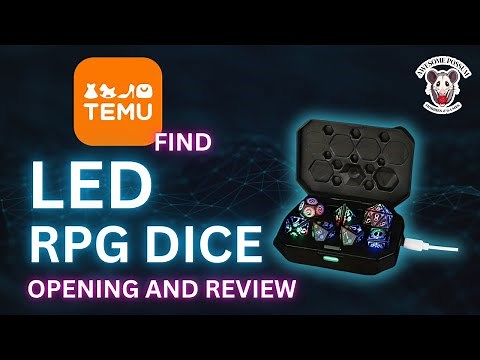 Unboxing & Review: Rechargeable RPG Dice with LED Lights from TEMU!