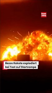 Bezos rocket explodes during launchpad test #news #blueorigin