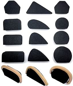 12 Pcs Clay Cup Handle Molds with Various Sizes and Types, High-Density Sponge Pottery Cup Handle Shaping Tools for Small Cups, Durable Pottery Mug Handle Molds for Clay, Forming