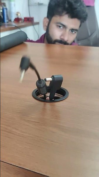 Desk Cable Cove Grommet - Install