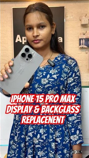 🔥 iPhone 15 Pro Max Display + Back Glass Replacement Done! 💯 #iphonexplus #repair #apple #ranchi