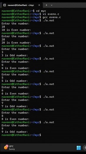 C Program to Check Even or Odd Without Using % Operator | Bitwise AND in C #Shorts