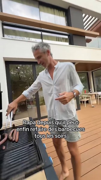 Les barbecues du papa humoristique