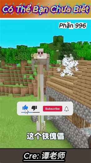 Điều Kỳ Lạ Trong Minecraft #996 | 😱 Đụng Vào Dân Làng Là Iron Golem Tới Liền?!