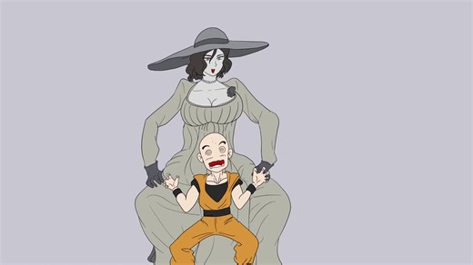 Lady Dimitrescu vs. Android 18: A Hilarious Animation