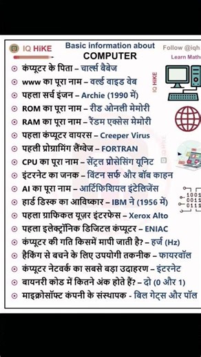 Computer GK Basic Information | Important Computer Facts in Hindi | Computer General Knowledge 2026