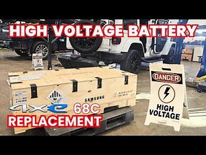 4xe High Voltage Battery Replacement | Jeep Wrangler | After 68C Recall Fail | See How It's Done