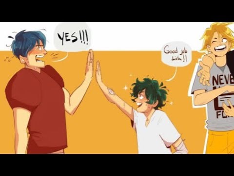 Iida x denki x deku 💙💛💚