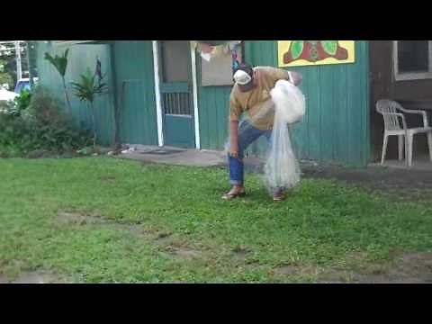 Authentic Hawaiian Fishing Throw Net by Uncle Charlie