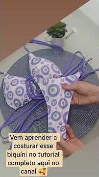 Learn how to sew this bikini with a complete tutorial here on the channel.