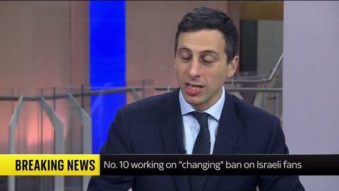Downing St working on 'changing' ban on Israeli fans