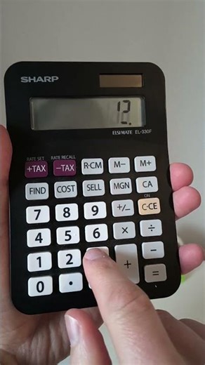 Old School Device: Sharp Elsi Mate EL-330F #nostalgia #calculator #sharp
