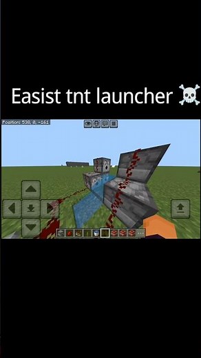 Minecraft easiest tnt launcher ☠️ || Want to make it ? #minecraft #gaming #minecraftpe #mcpe #tnt