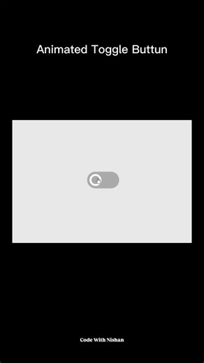 Code With Nishan on Instagram: "Animated Toggle Button #coding #css #webdesign #html #webdevelopment"