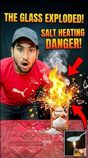 EXPLODING GLASS!😱👀 #viral #experiment #shortvideos #viralvideos #shortsviral #shortvideo