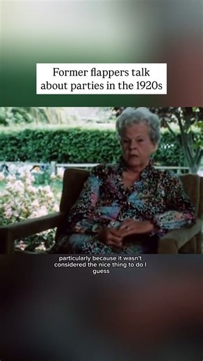 Peculiar History on Instagram: "Former flappers talk about parties in the 1920s #roaring20s #1920s #flappers"