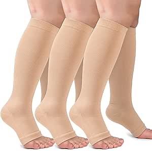 Compression Socks for Women Men 3 Pairs Graduated Compression Support Circulation Socks for Nurses