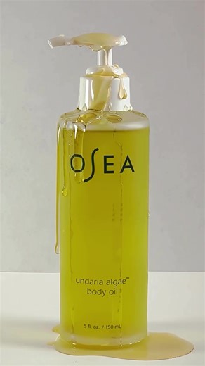 Hand-crafted, artisanal body oil ✨ Our iconic Undaria Algae™ Body Oil is made by soaking hand-harvested seaweed in barrels of botanical oils to infuse it with vitamins and minerals. Due to the artisanal manner of production, variation in color is normal. 🤩 #osea #oseamalibu #cleanbeauty #selfcaretok