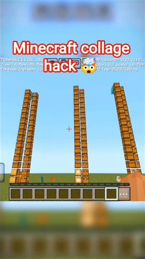 Minecraft collage hack 🤯#shortvideo #minecraft