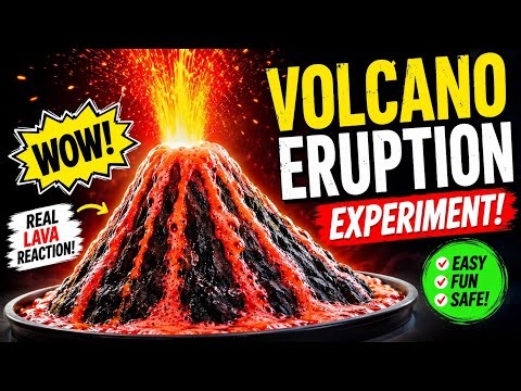 Volcano ERUPTION 🌋 | Real Lava Science Experiment!
