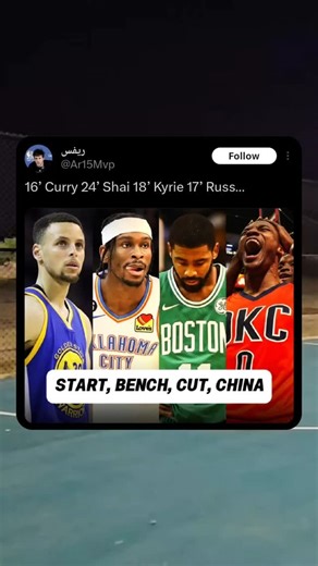 Chris Jones on Instagram: "Start, Bench, Cut, Chinese League... What's Your Choice? . . . #basketball"