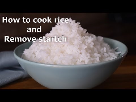 How to cook starch free rice | SATVIC RICE COOKING | DE starch rice