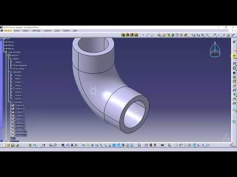 CATIA V5 Tutorial – Pipe Elbow Design Step by Step