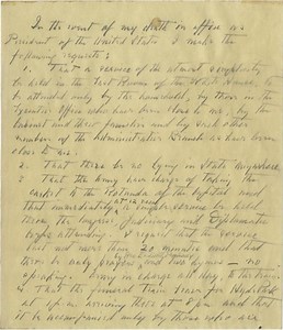 FDR's Forgotten Instructions for a Simple Funeral and Burial