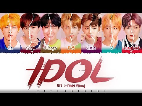 BTS - 'IDOL' (feat. Nicki Minaj) Lyrics [Color Coded_Han_Rom_Eng]
