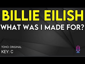 Billie Eilish - What Was I Made For - Karaoke Instrumental