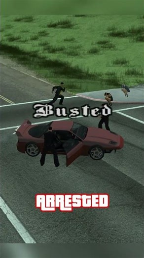 Did you know you can actually retrieve your car after getting busted in GTA San Andreas? 🚓