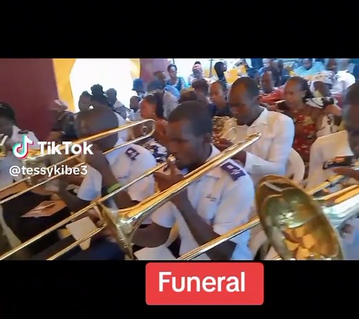 Salvation Army Band Performing at a Funeral