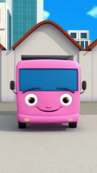 Counting 1-10 Colorful Buses 🚌 #nurseryrhymes #kidsongs #shorts