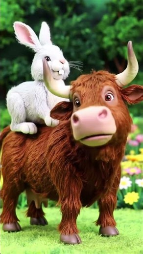 🐇🐂 Rabbit and Ox Funny Moments | Cute Animal Fun