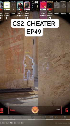 CS2 CHEATER EP49 - WALLHACK #csgo