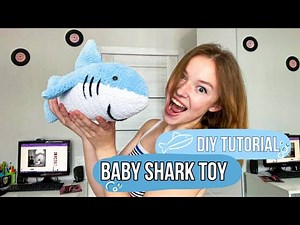 🦈Baby Shark Toy! How to crochet toy in 10 min? Quick #tutorial #DIY #knitting