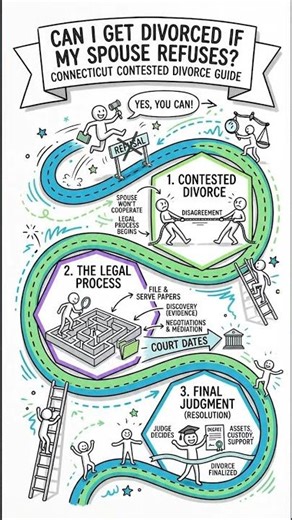 Can You Get Divorced If Your Spouse Refuses? Connecticut Contested Divorce Explained