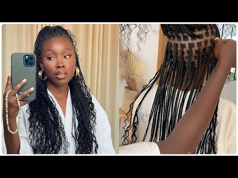 KNOTLESS BRAIDS ON 4C HAIR