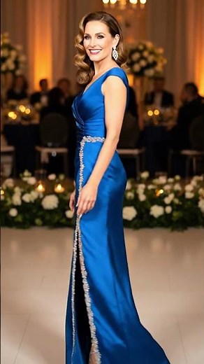 Sapphire Blue Mother of the Bride Satin Gowns: Elegant Fits, 2025 Trends & Styling Tips for Weddings