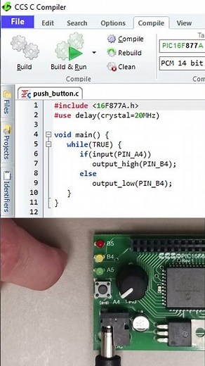 Push Button with the CCS C Compiler