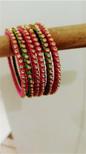 Perfect Thread Work Bangles | Handmade Art #banglesthreading #threadwork #banglesart #bangles