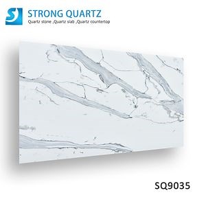 [Hot Item] Artificial / Engineered / Marble Looks Quartz Stone Slabs for Kitchen Countertop / Benchtop