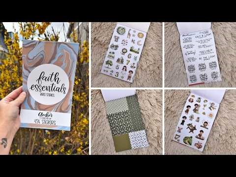 NEW Amber Plans Her Day Faith Essentials Bible Stories Sticker Book Flip Through