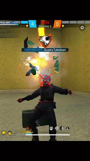 Omg 😦 impossible for 1v4 🐼 #shorts #freefire #explore #headshot #youtubeshorts